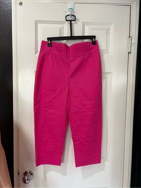 Pinup rockabilly High-Rise Capris in Bright Pink - Women